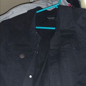 black jean jacket